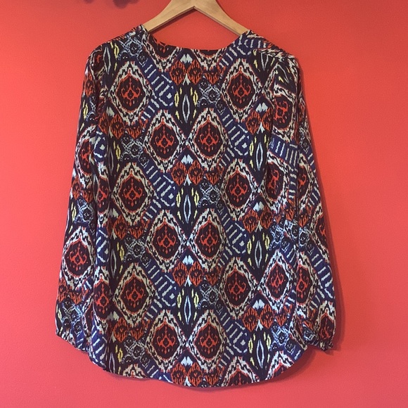 lovers + friends Ikat Pattern Blouse - Picture 10 of 11